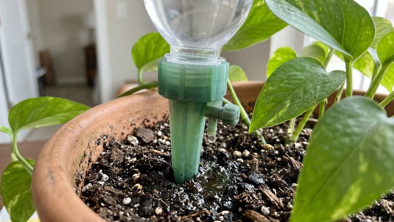 Sem pedir favores a vizinhos, nem perder suas plantas: o item de R$ 25 reais que mantém os vasos regados por dias nas viagens