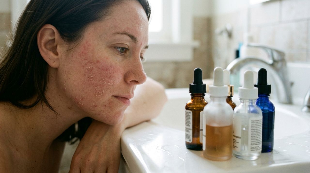 Dermatologistas explicam: se a pele começa a arder depois de adotar uma rotina com vários séruns, pode não ser sinal de que os produtos estão funcionando, mas de irritação causada pelo excesso de ativos