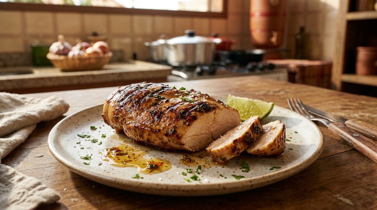 Peito de frango seco nunca mais: este detalhe simples no preparo deixa a carne macia, dourada e muito mais suculenta