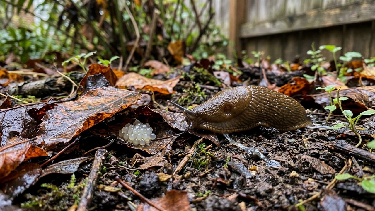 Especialistas em jardinagem explicam: o outono é uma das melhores épocas para reduzir lesmas no quintal, porque elas ficam mais ativas com chuva e umidade e podem colocar ovos no solo