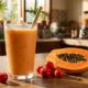 Acerola e mamão no liquidificador: para que serve essa mistura e por que ela pode ajudar a aumentar o consumo de vitamina C e fibras no café da manhã