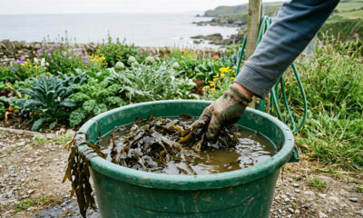 Macerado de algas marinhas na adubação: como o biofertilizante rico em micronutrientes e hormônios vegetais recupera plantas enfraquecidas