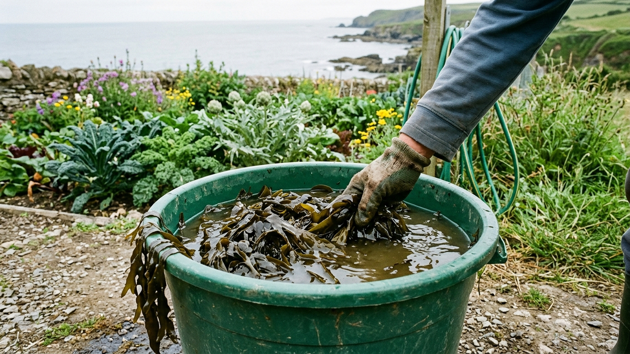 Macerado de algas marinhas na adubação: como o biofertilizante rico em micronutrientes e hormônios vegetais recupera plantas enfraquecidas