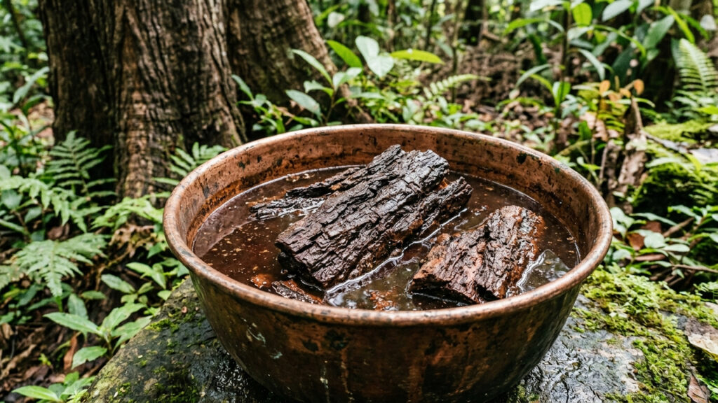 Extrato de casca de jatobá na irrigação: como a alta concentração de resinas naturais combate e estanca a podridão de raízes no vaso