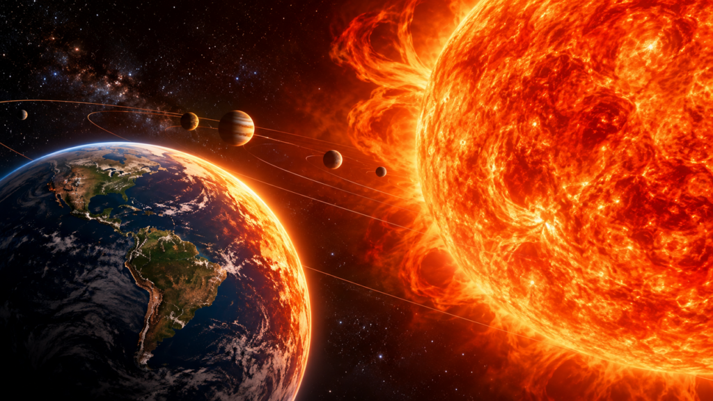 Astrônomos calculam quando a expansão do Sol poderá transformar completamente as condições da Terra e mudar o futuro do nosso planeta