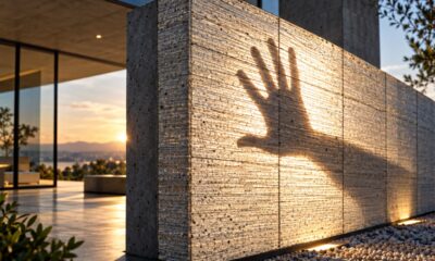 O concreto translúcido incorpora fibras ópticas e permite que a luz atravesse paredes que, à primeira vista, parecem feitas de concreto comum ​