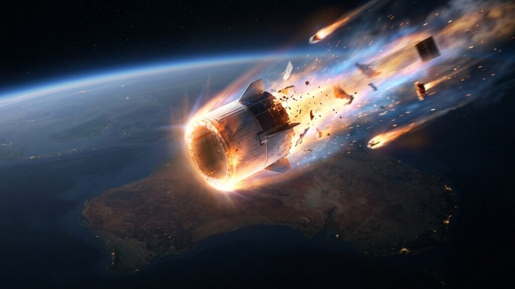 Fazendeiro encontra uma peça metálica escura de 3 metros cravada no pasto de sua propriedade na Austrália e descobre que o objeto era parte de uma nave da SpaceX que caiu do espaço