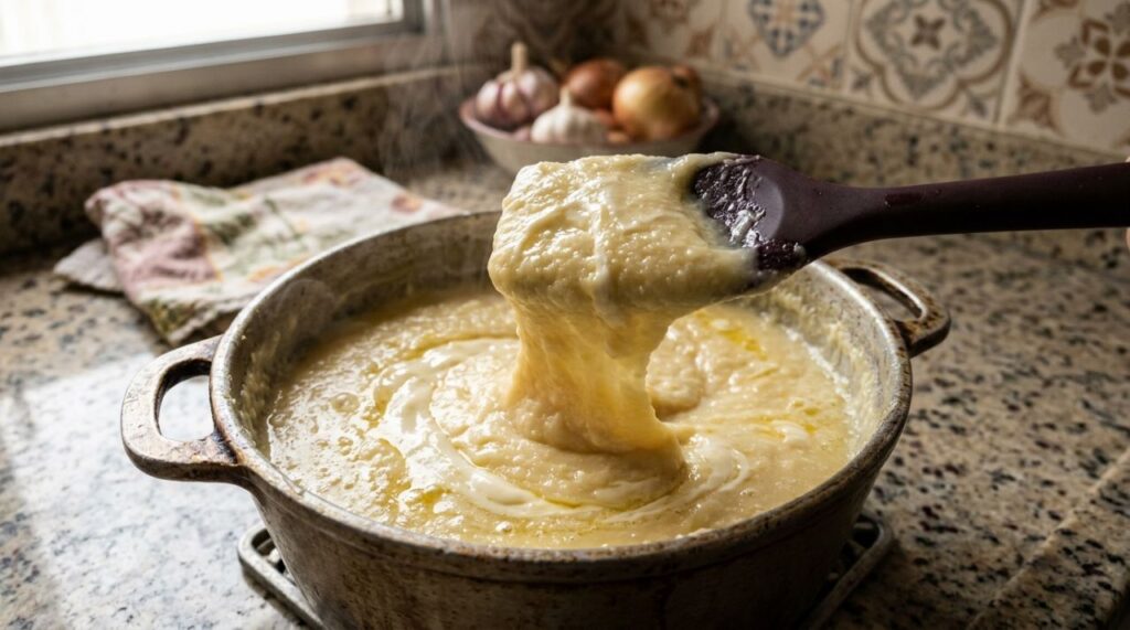 Cozinheiros concordam: para o escondidinho de carne-seca ficar cremoso e irresistível, não adicione leite em excesso, mas 2 colheres de requeijão ao purê de mandioca