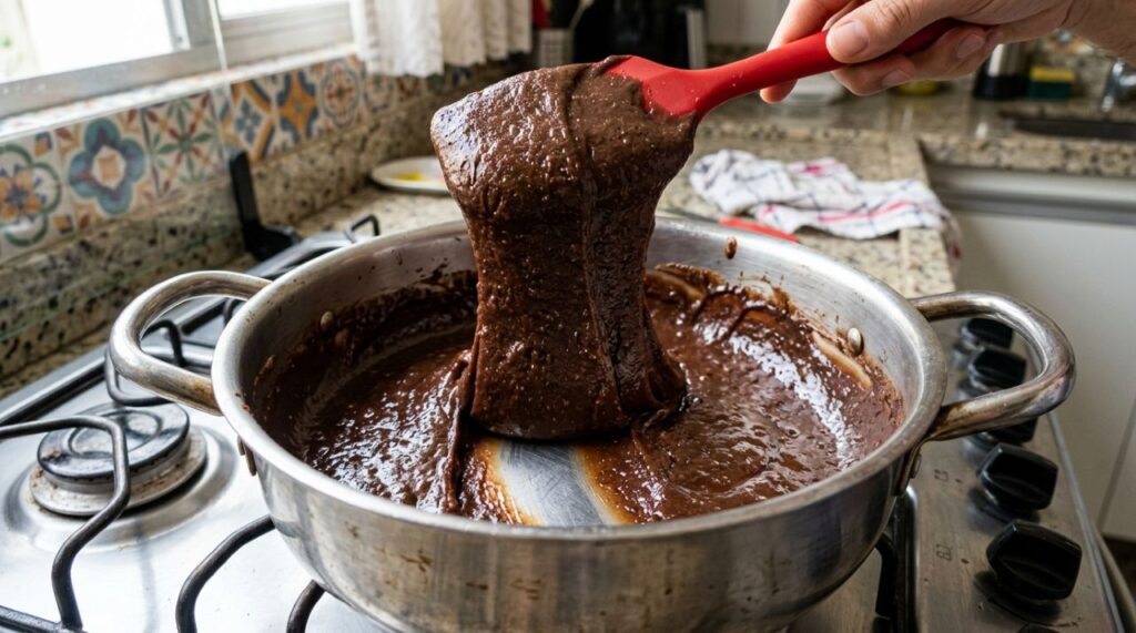 Cozinheiras concordam: para o brigadeiro de festa não açucarar, o segredo não é a panela, mas o momento certo de desligar o fogo