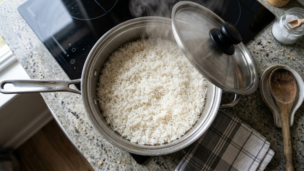 O segredo simples das donas de casa para fazer arroz soltinho no fogão a gás sem queimar o fundo da panela
