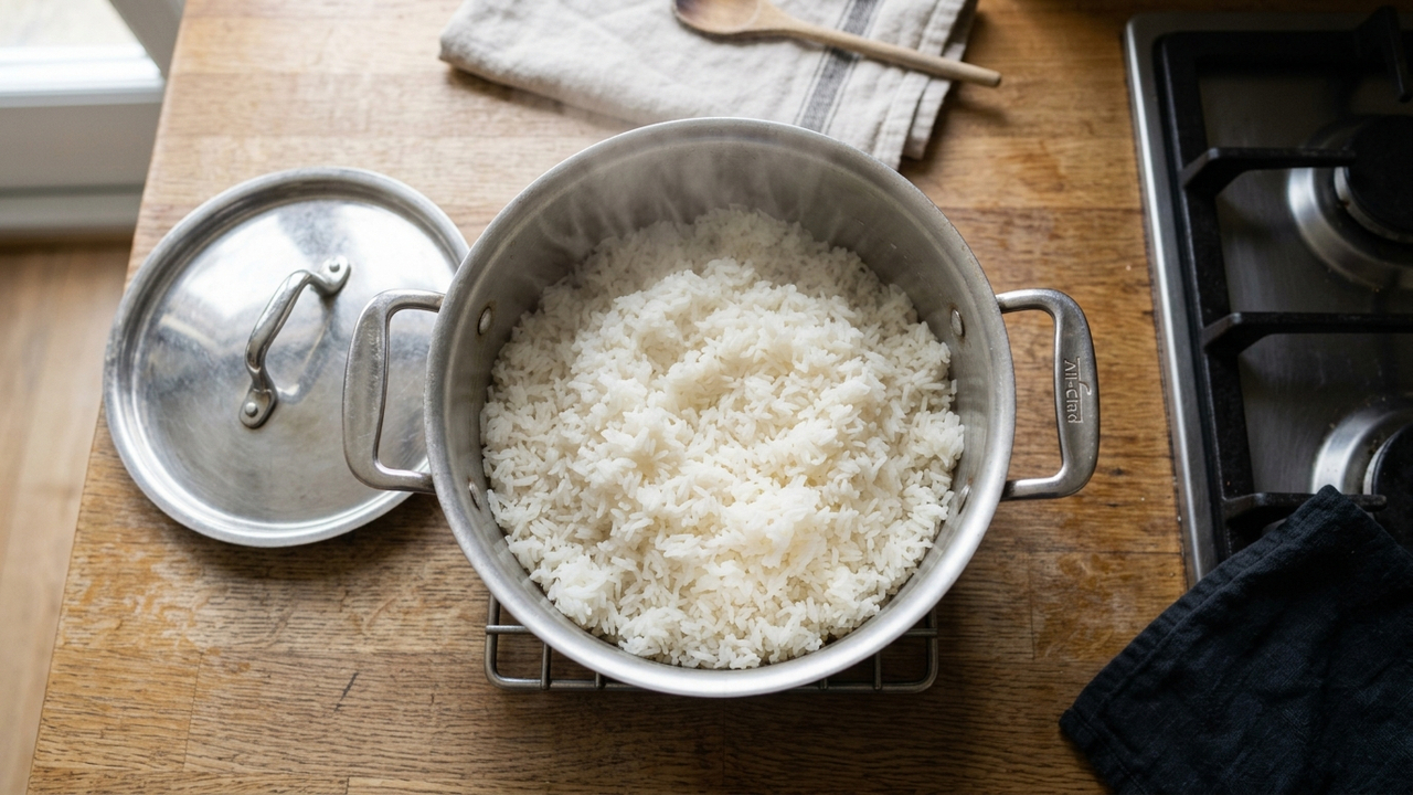 O segredo simples das donas de casa para fazer arroz soltinho no fogão a gás sem queimar o fundo da panela