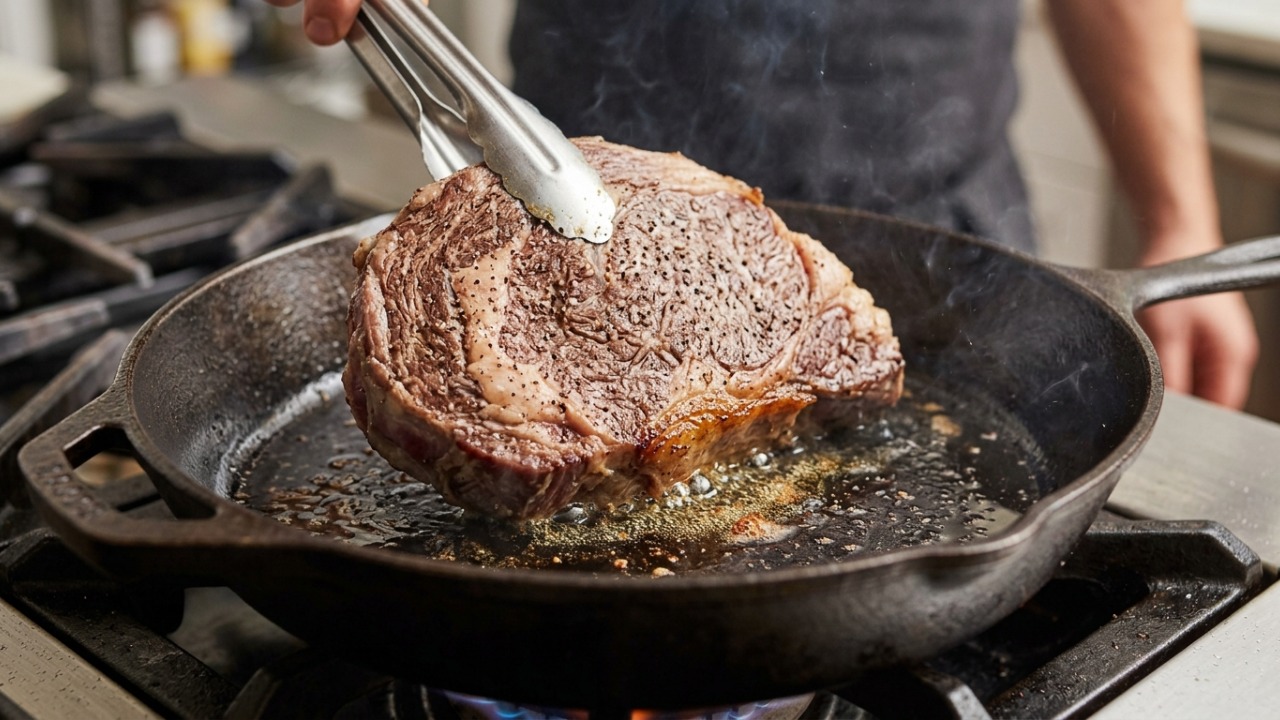 Chefs de cozinha explicam: "Se você vai salgar o bife antes de fritar, é melhor esperar pelo menos 45 minutos antes de colocá-lo na frigideira"