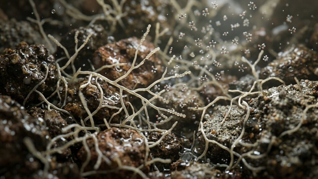 O cheiro de terra molhada que sentimos quando começa a chover é produzido por bactérias do solo, e o nariz humano consegue detectá-lo em quantidades minúsculas