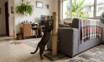 Especialistas em comportamento felino explicam: se o gato arranha o sofá mesmo tendo brinquedos, pode não ser desobediência, mas uma necessidade natural de marcar território, e posicionar o arranhador no lugar certo pode ajudar