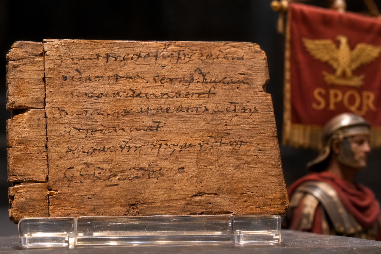 Carta de um soldado romano de quase 2 mil anos revela a preocupação com a esposa e os filhos deixados em casa, e a tradução trouxe à tona detalhes da rotina militar preservados desde a Antiguidade