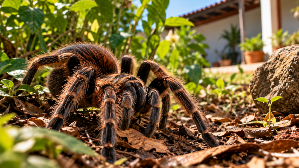 Muita gente remove a aranha-caranguejeira por medo, mas poucos sabem o papel que ela desempenha ao controlar insetos e pequenos animais no ambiente