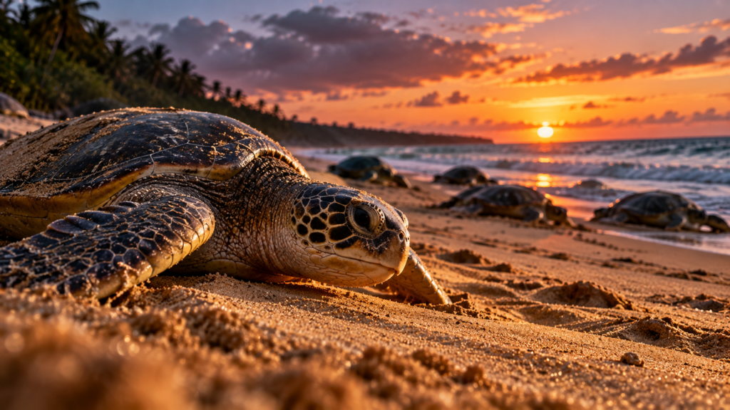 Milhares de tartarugas marinhas chegam às praias durante uma jornada impressionante que atravessa oceanos e revela como esses animais conseguem retornar ao local de nascimento depois de décadas