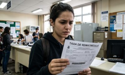Faculdade cobra taxa extra de rematrícula de R$ 1.500 no início do semestre e Justiça proíbe taxa por violar a lei de mensalidades escolares