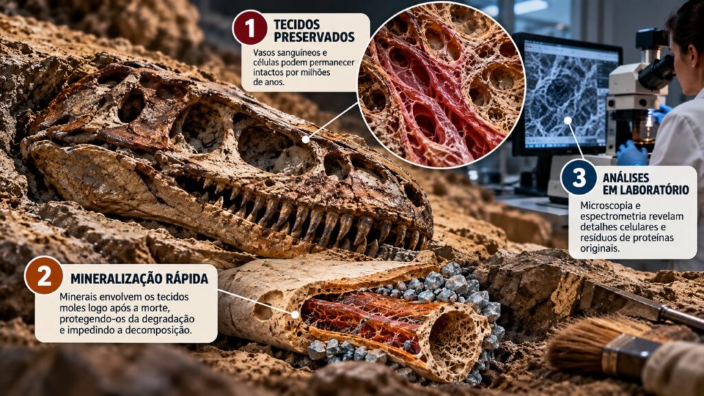 O fóssil que preservou detalhes delicados de um animal pré-histórico por milhões de anos e como os cientistas conseguem investigar estruturas que normalmente desaparecem durante a fossilização