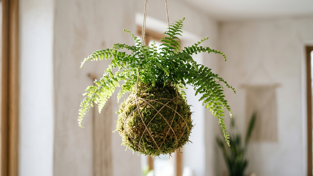Essa técnica milenar japonesa virou a nova obsessão da decoração minimalista para suspender plantas sem precisar de vasos