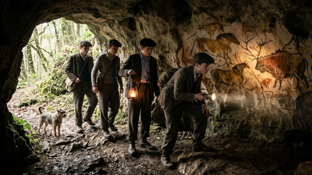 Em 1940, quatro adolescentes seguiram um cachorro que caiu num buraco na França e encontraram uma caverna com pinturas de cerca de 17 mil anos, que hoje está fechada ao público para não se deteriorar