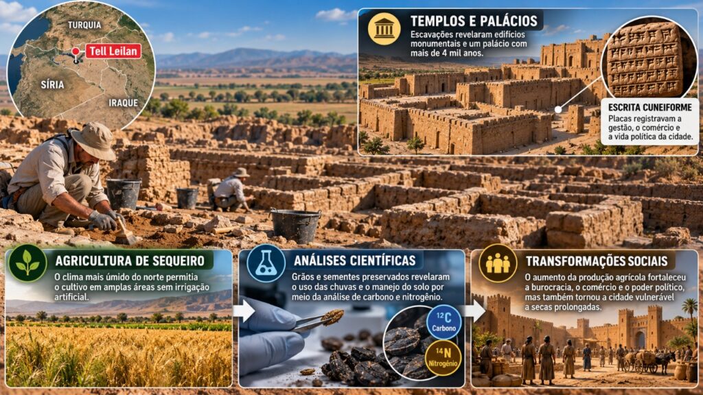 Arqueólogos encontram uma antiga cidade escondida sob séculos de sedimentos e revelam como os vestígios preservados podem reconstruir a rotina de uma civilização esquecida