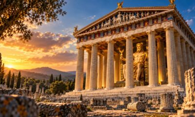 Erguido na Antiguidade, o Templo de Zeus em Olímpia atravessou mudanças religiosas, terremotos e séculos de destruição, deixou de receber os antigos cultos dedicados ao deus grego e continua como um dos monumentos mais importantes da história da Grécia, com ruínas ligadas ao nascimento dos Jogos Olímpicos