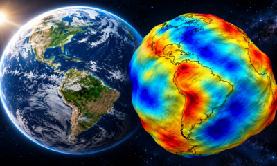 Imagens da NASA mostram a Terra toda deformada, parecendo uma batata gigante, mas esse formato incomum esconde um fenômeno real que ajuda a explicar por que a gravidade não é igual em todo o planeta