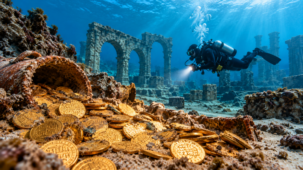Mais de 2 mil moedas de ouro permaneceram enterradas por séculos até serem encontradas em um tesouro romano que pode revelar a riqueza escondida de um antigo império