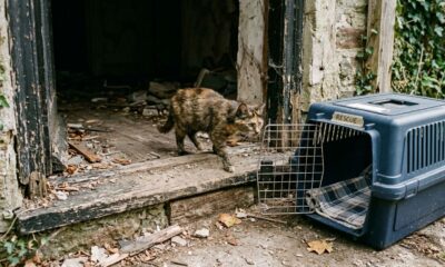 Animais são encontrados após mais de um ano de abandono dentro de casa hipotecada e cena comove resgatistas