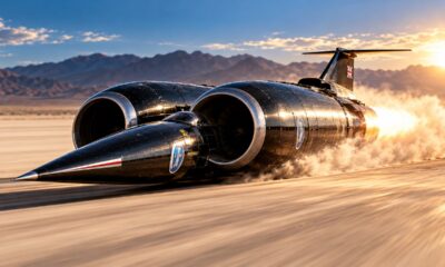 O carro que bateu recordes de velocidade usando motores de avião e a engenharia por trás de um dos projetos mais extremos da história automobilística