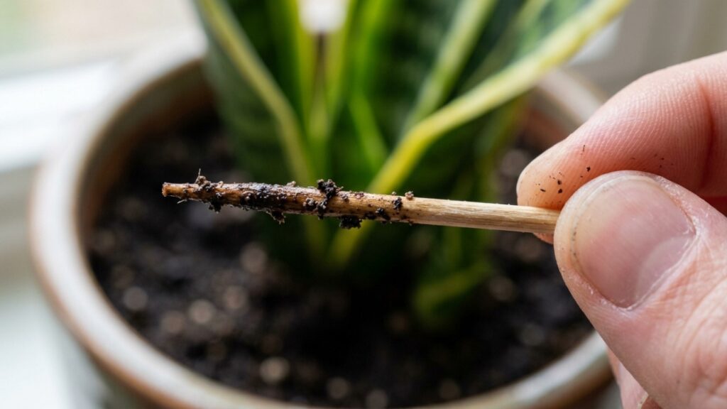 Palito de madeira no vaso da espada-de-são-jorge: para que serve esse método simples e por que ele pode evitar excesso de rega e apodrecimento das raízes