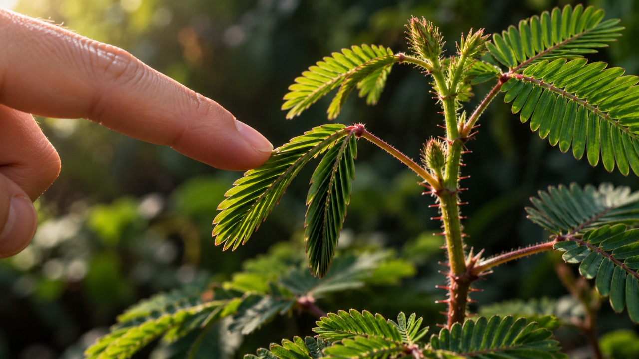 A planta que fecha suas folhas quando alguém toca nela transforma um estímulo mecânico em movimento visível, e esse comportamento levanta questões interessantes sobre a sensibilidade dos vegetais