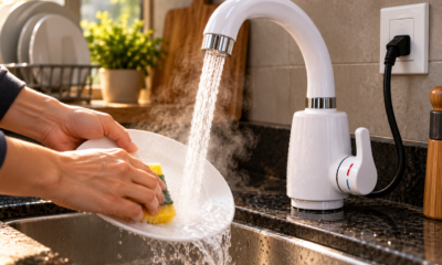 Morador instala uma torneira elétrica na cozinha para controlar melhor a temperatura da água e descobre a vazão mínima necessária para garantir o funcionamento correto do equipamento durante o uso