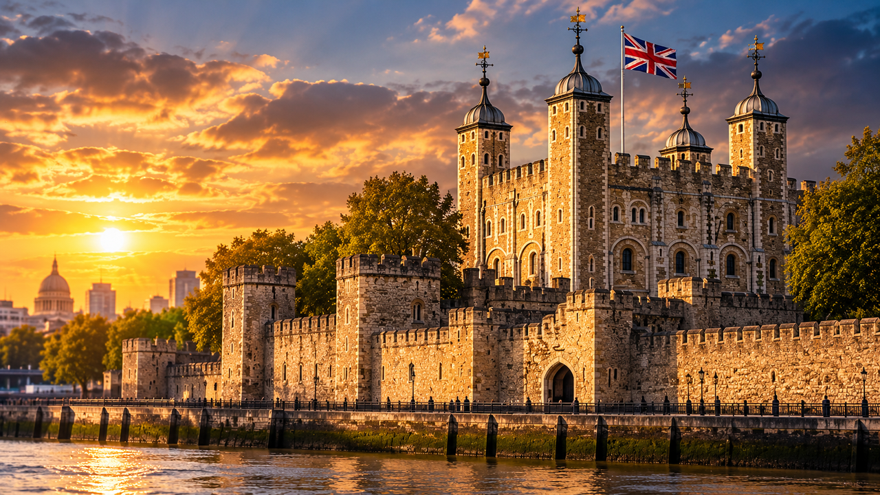 Erguida no século XII, a Torre de Londres atravessou conflitos, execuções, períodos de prisão e mudanças no poder britânico, transformando-se em um dos complexos históricos mais conhecidos da Inglaterra, com muralhas medievais, torres defensivas e espaços que guardam parte da história da monarquia inglesa