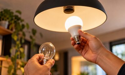 Família substitui lâmpadas antigas por modelos de LED em todos os cômodos da casa e descobre como a potência, o número de horas acesas e a quantidade de pontos de iluminação podem reduzir os gastos mensais