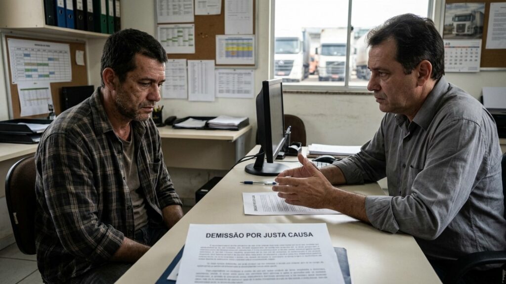 Motorista usa o caminhão da empresa num domingo para fazer a mudança de um parente, o rastreador denuncia o trajeto e ele perde o emprego de 9 anos por justa causa