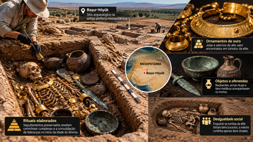 Arqueólogos encontram tumba intacta com objetos de ouro e revelam detalhes surpreendentes sobre os rituais funerários de uma antiga sociedade