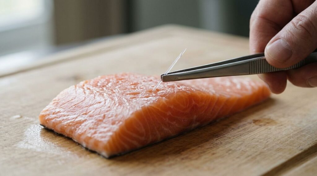 Peixeiros e chefs concordam: "Para remover espinhas pequenas do peixe, não use os dedos, mas uma tesoura para fazer cortes ao longo das laterais”