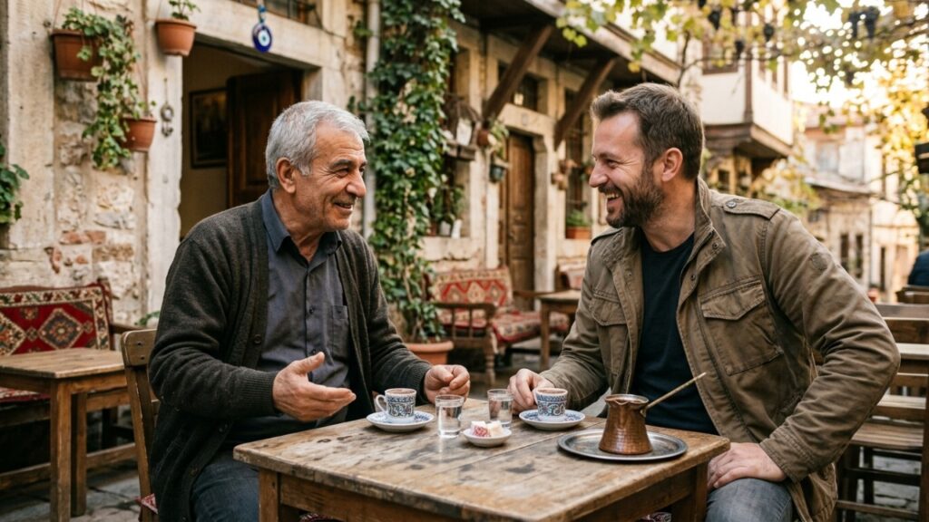 Provérbio turco do dia: “Uma xícara de café cria quarenta anos de amizade.” Uma reflexão sobre como pequenos gestos de hospitalidade podem deixar lembranças que atravessam décadas