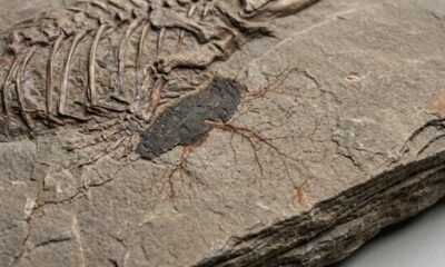 O fóssil que preservou detalhes delicados de um animal pré-histórico por milhões de anos e como os cientistas conseguem investigar estruturas que normalmente desaparecem durante a fossilização