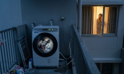Morador coloca máquina de lavar roupas na varanda do apartamento para ganhar espaço e descobre que o barulho durante a madrugada pode resultar em multa de mais de R$ 15 mil