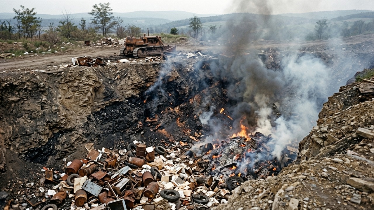 Em 1962, um incêndio em um lixão atingiu o carvão sob uma cidade dos Estados Unidos e, mais de 60 anos depois, o fogo continua queimando debaixo da terra