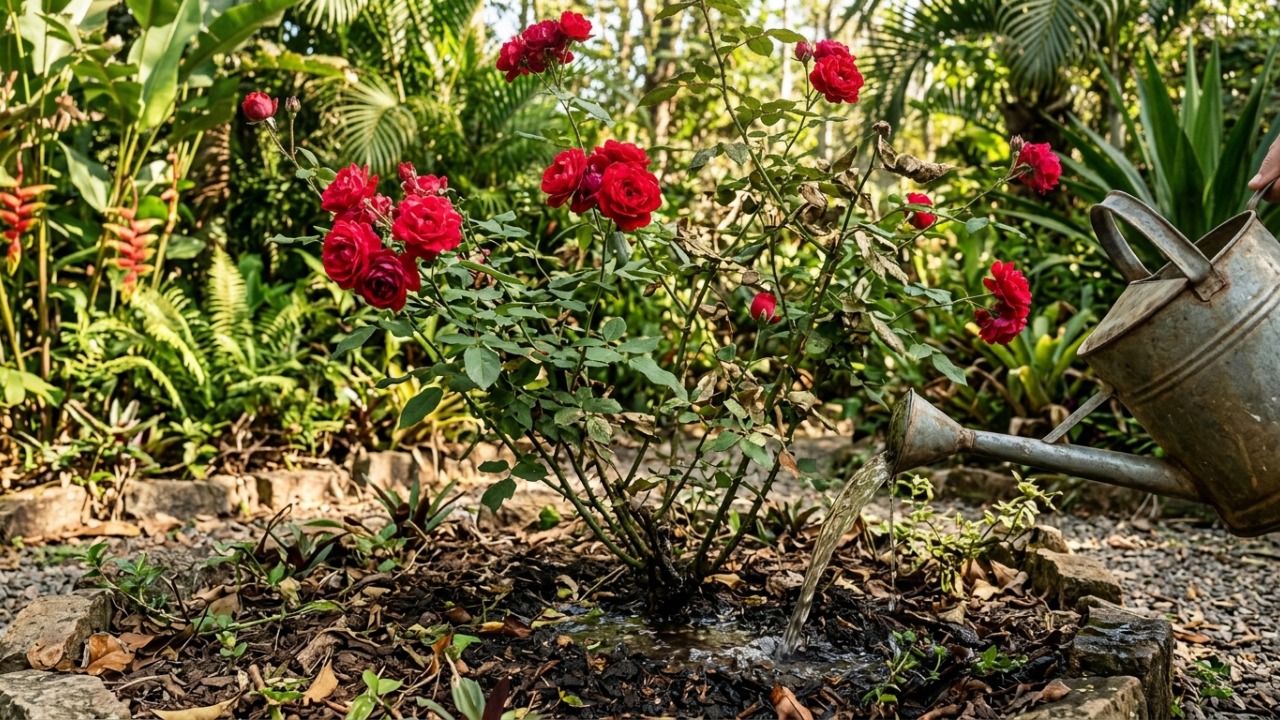 Nem só rega e sol: especialistas em jardinagem explicam por que a circulação de ar entre os galhos também pode fazer diferença na saúde do rosal