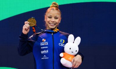 Flávia Saraiva conquista o bronze na trave no Mundial de Ginástica Artística