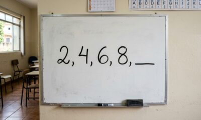 Desafio matemático para testar a memória e a atenção: qual número vem depois na sequência 2, 4, 6, 8, __?