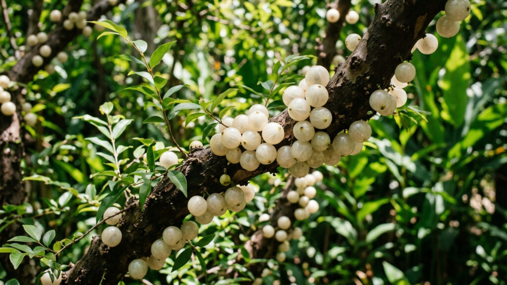 Adeus, jabuticaba preta: essa fruta de casca verde-clara e polpa translúcida é uma raridade de sabor extremamente doce perfeita para vasos