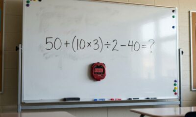 Você consegue resolver 50 + (10 × 3) ÷ 2 − 40 em apenas 9 segundos sem cair na armadilha da conta?