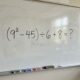 Esta conta tem poucos números, mas exige atenção: (9² − 45) ÷ 6 + 8