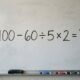 Coloque sua memória matemática à prova com este desafio de 30 segundos: 100 − 60 ÷ 5 × 2